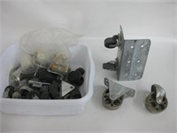 Lot Of Assorted Casters - 3 Dia. Largest
