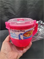 30.4 OZ Large Soup Mug Pink