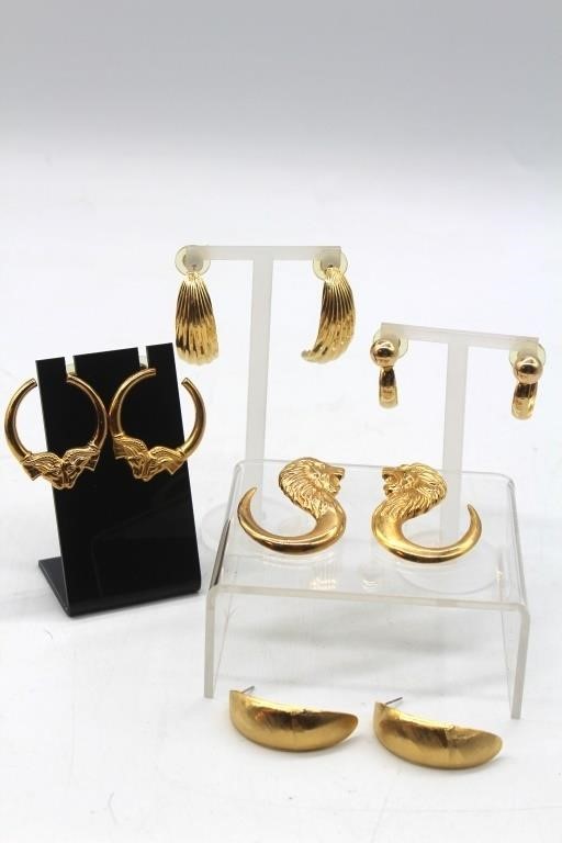 Goldtone Earrings (4)