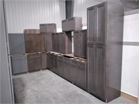 36" West Point Grey Kitchen Cabinet Set