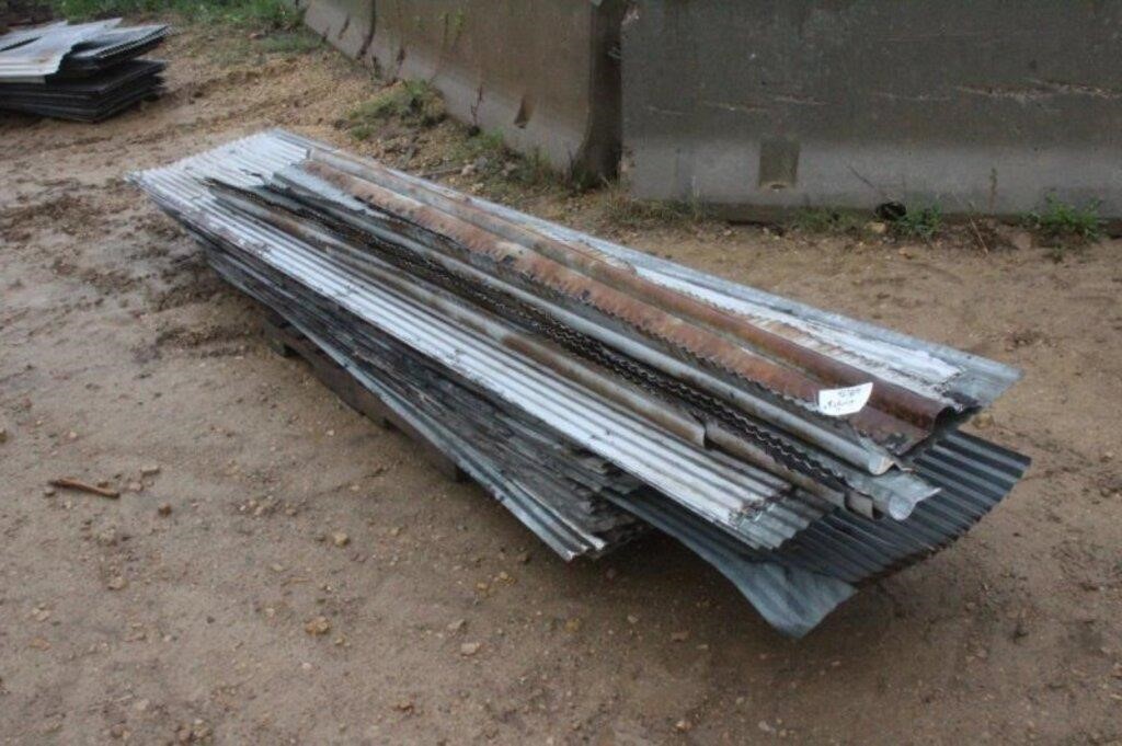 Assorted Tin Roofing, Approx 4Ft-12Ft