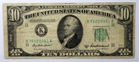 1950 B $10 FEDERAL RESERVE NOTE (ERROR NOTE)