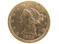 1882 $5 Gold Half Eagle