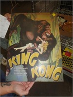 12" X 17" METAL KING KONG SIGN