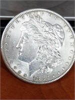 1882 Morgan Silver Dollar AU