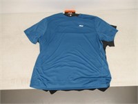2-Pk Fila Men's XXL Activewear T-shirt, Black and