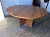 Large 52" Round Two Piece Conference Table