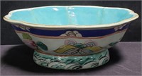 Antique hand painted Asian bowl