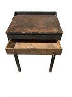 Antique Slanted Wood Podium Desk