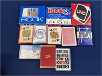 (11) Decks of assorted playing cards, unsure if