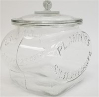 Vintage Planters Salted Peanuts Embossed Jar