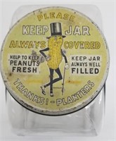 Vintage Glass Planters Peanuts Store Jar