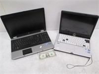 2 Laptops - HP Probook 6550b & Fujitsu Lifebook