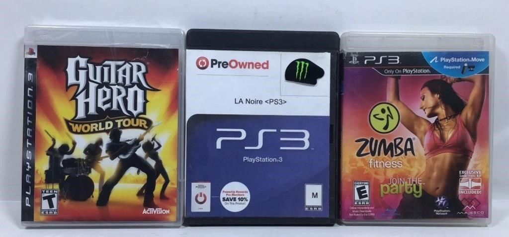 New Damaged Box Lot of 3 PS3 Games