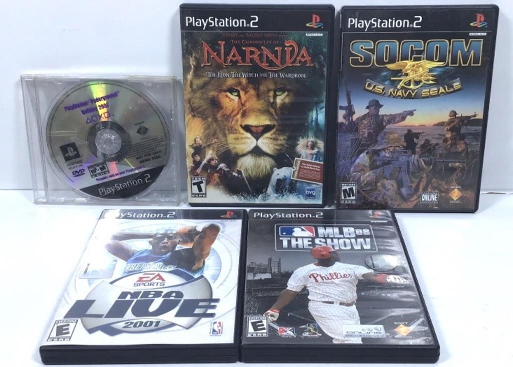New Open Box Lot of 5 PlayStation 2 Games