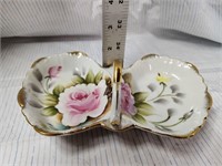 Nappy Porcelain Handled Serving Dish Plate