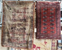 Lot of 2 Rugs  - One Very Worn.