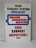 Vintage Walker Advantage Muffer Metal Sign