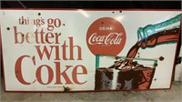 ORIGINAL ENAMEL COKE SIGN