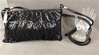 New Whiting & Davis Intl Mesh Dot Purse