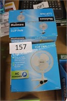 2- clip on fans