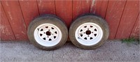 12" TRAILER TIRES NEW NEVER USED 4.80x12