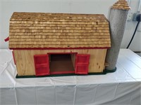 custom wooden barn with silo 39x18.5