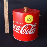 Coca Cola Metal Ice Bucket with Lid