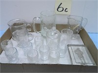 (15) Children's Nursery Rhyme Pattern Glass Pieces