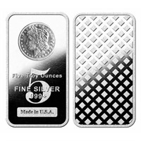 5 oz. Morgan Design Silver Bar