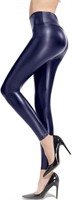 Ginasy Faux Leather Leggings for Women High