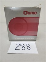 Vintage Box of 6 Sealed Qume Printer Ribbons