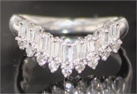 Platinum 2.57 ct Brilliant Sapphire & Diamond Ring