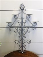 28" Tall Wall Sconce - Silver
