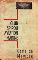 Journal de Spirou. Carte de membre du Club Spirou