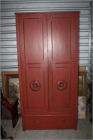 Large German Painted Knock Down Cabinet