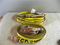 Pr of 3300 lb ratcheting straps