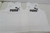 (2) Puma Men's Ess No.1 Tank, Puma White, X-Large