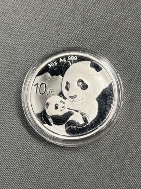 Sterling Silver Panda Collector Coin