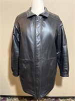 Leather Coat Sz. Med By Field Gear
