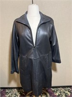Leather Coat Sz. Med. By Jones NY