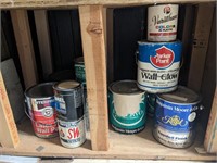 Assortment of used paints (Shop Main room 1)