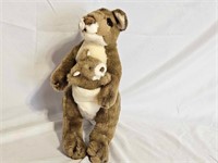 Vintage K&M Australian Kangaroo With Baby