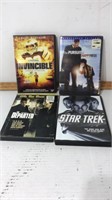 4 dvds. Star Trek. Departed