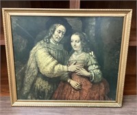 Framed Picture The Jewish Bride by Rembrandt