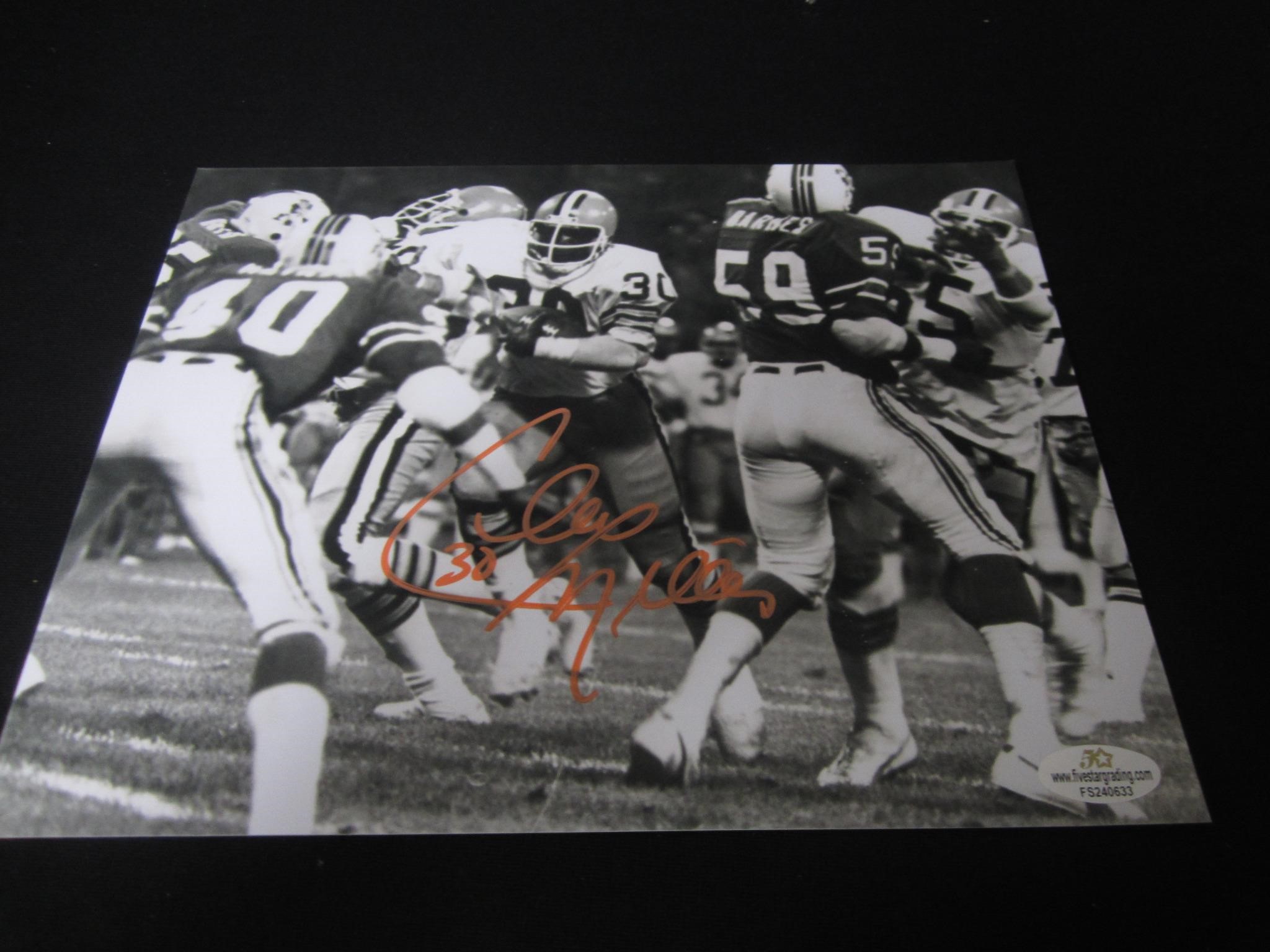 BROWNS CLEO MILLER SIGNED 8X10 PHOTO COA