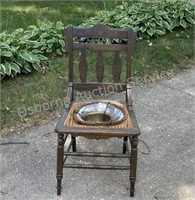 Porch Chair with Spot for Garden Pot