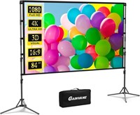 Projector Screen with Stand,84 inch Portable