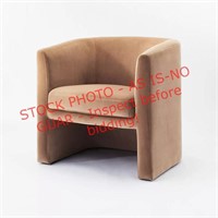 Vernon Upholstered Chair Light Brown Velvet