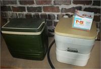 SANIPOTTIE CAMPING TOILET, IGLOO COOLER